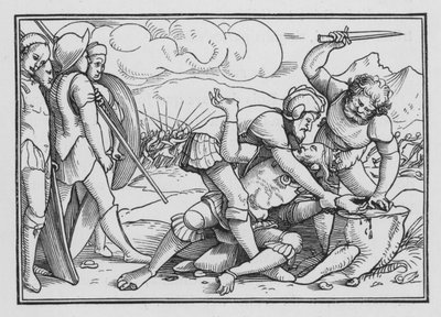 Adoni-Bezek Requited for His Cruelty by Hans after Holbein the Younger